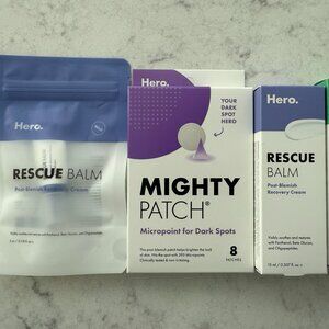 Hero Cosmetics rescue balm micropoint dark spot mighty skin patch skincare